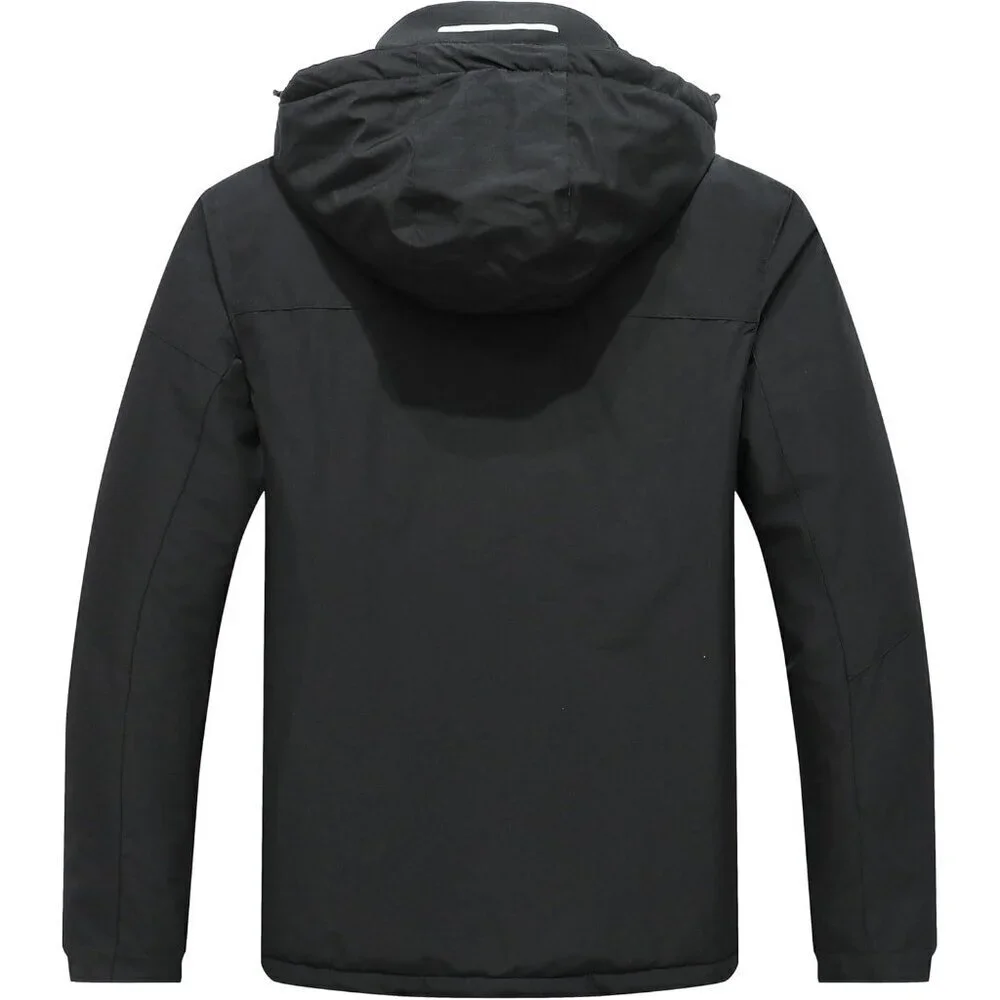 Men's Ski Jacket Winter Warm Snow Coat Waterproof Windbreaker Hooded Work Outerw
